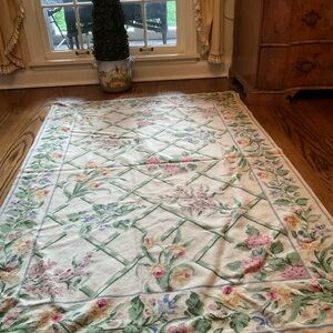 NEEDLEPOINT Area Rug GREAT CONDITION
